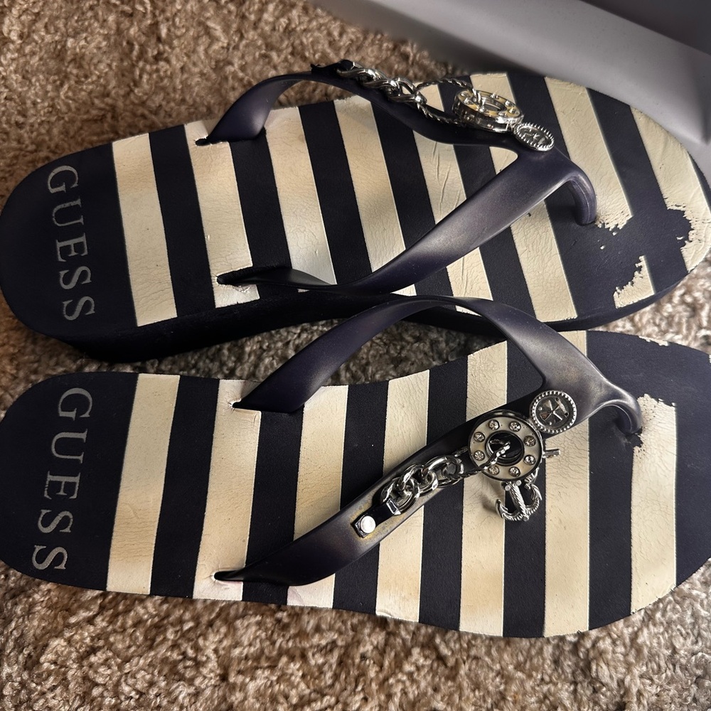 Nautical Guess Platform Flops